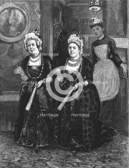 ''That Unfortunate Marriage, by Francis Eleanor Trollope, They were both snub nosed little women', 1 Creator: Sydney Prior Hall.