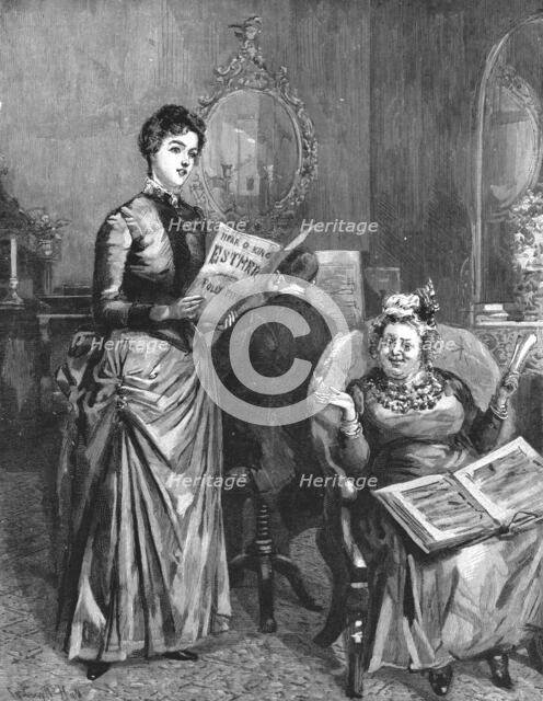 ''That Unfortunate Marriage, by Francis Eleanor Trollope,Then Clara uplifted her pure, clear voice,  Creator: Sydney Prior Hall.