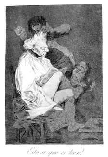 That certainly is being able to read 1799. Artist: Francisco Goya