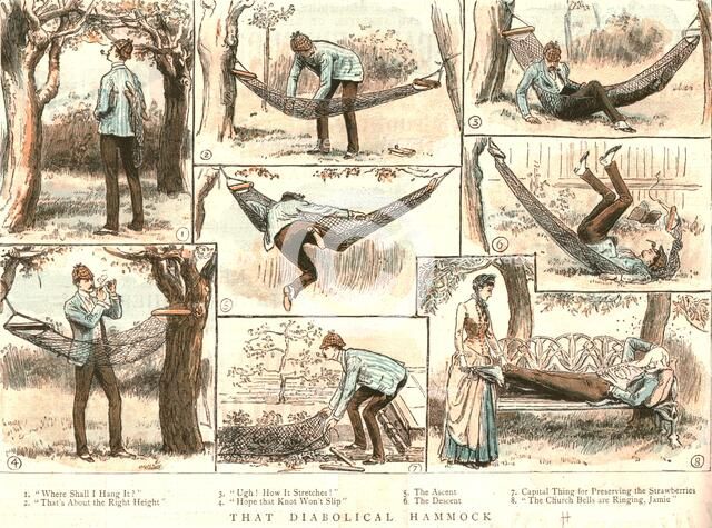 'That diabolical Hammock', 1886. Creator: Unknown.