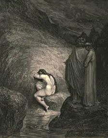 "That is the ancient soul of wretched Myrrha" c1890. Creator: Gustave Doré