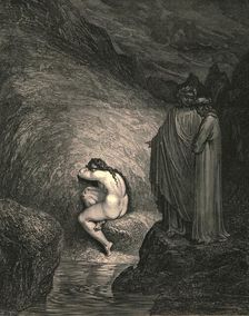"That is the ancient soul of wretched Myrrha" c1890. Creator: Gustave Doré