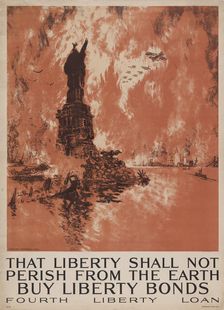 That Liberty Shall Not Perish from the Earth. Buy Liberty Bonds. Fourth Liberty Loan..., 1918. Creator: Joseph Pennell