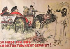 That's not what I meant by Christianity!, 1920. Creator: Mihaly Biro