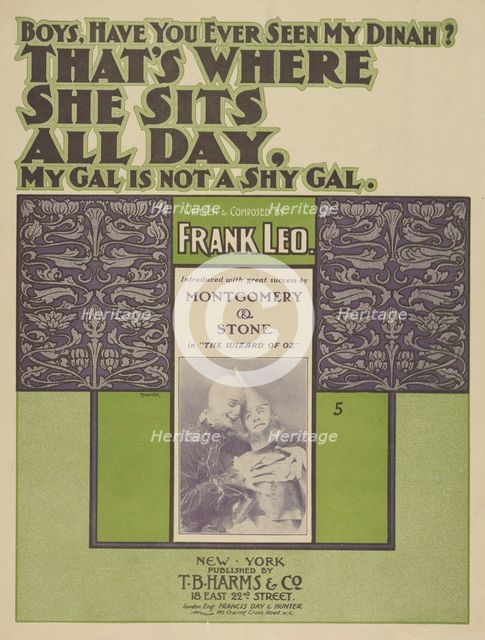 'That's where she sits all day', 1900. Creator: Starmer.