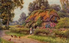 Thatched cottage, 1930s. Creator: Unknown