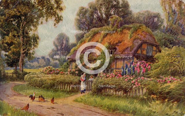 Thatched cottage, 1930s. Creator: Unknown.