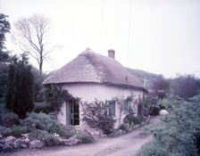 Thatched cottage at Hole Village, near Branscombe, Devon, c1955. Creator: Arthur Charles Kirby Ware