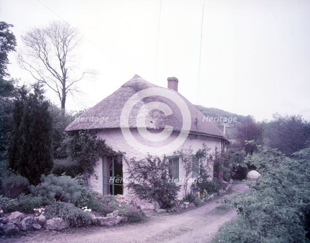 Thatched cottage at Hole Village, near Branscombe, Devon, c1955.  Creator: Arthur Charles Kirby Ware.