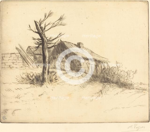 Thatched Cottage (Chaumiere). Creator: Alphonse Legros.