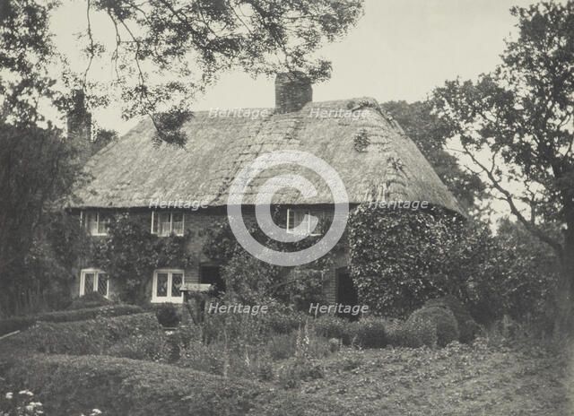 Thatched cottage. From the album: Photograph album - England, 1920s. Creator: Harry Moult.