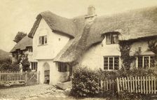 Thatched cottage, Lustleigh, Devon. Creator: Unknown