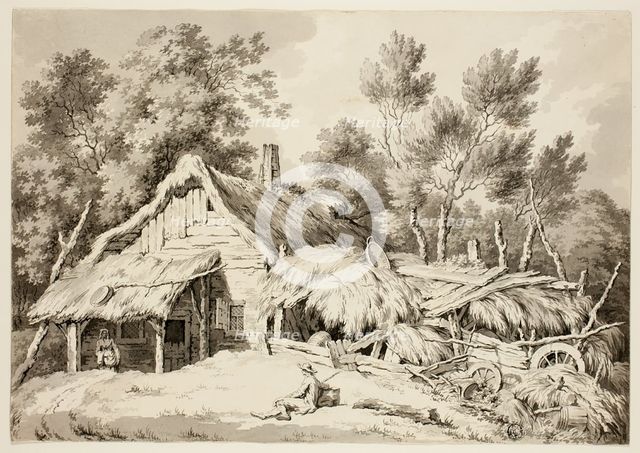 Thatched Cottage, n.d. Creator: Paul Sandby.