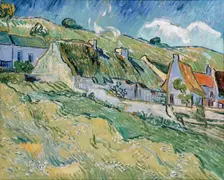 Thatched Cottages and Houses, 1890. Creator: Vincent van Gogh