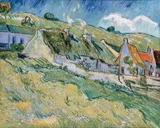 Thatched Cottages and Houses, 1890. Creator: Vincent van Gogh