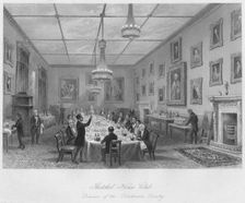 Thatched House Club. Dinner of the Dilettanti Society c1841. Artist: John Henry Le Keux