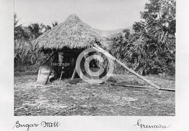 Thatched sugar mill, Grenada, 1897. Artist: Unknown