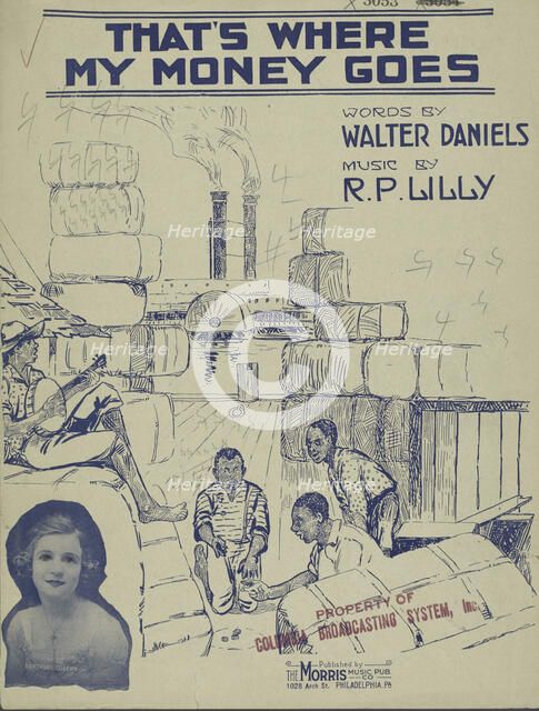 'That's where my money goes', 1900.  Creator: Unknown.