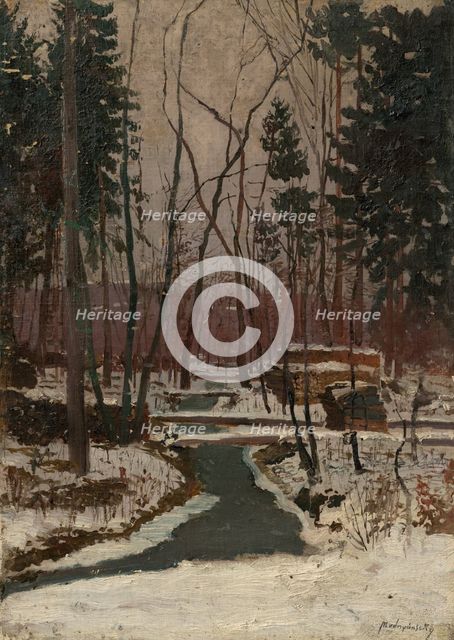 Thaw, 1877-1880. Creator: Ladislav Mednyanszky.