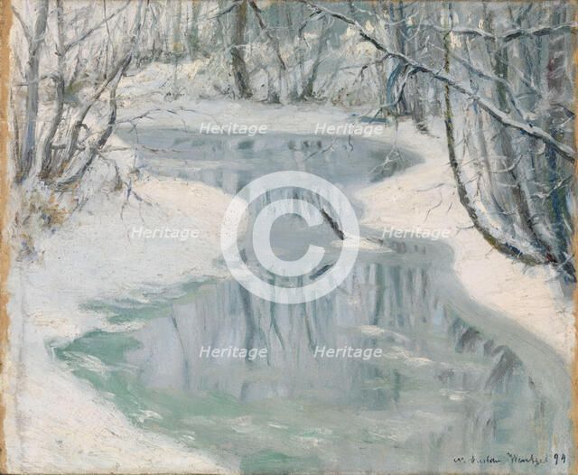 Thaw, 1894. Creator: Gustav Wentzel.