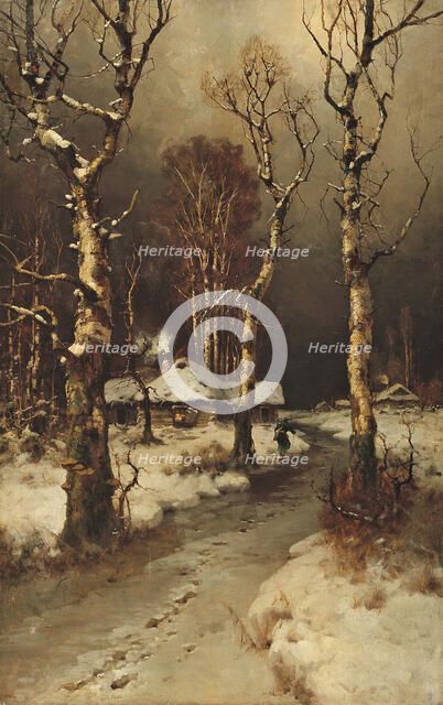 Thaw. Artist: Klever, Juli Julievich (Julius), von (1850-1924)