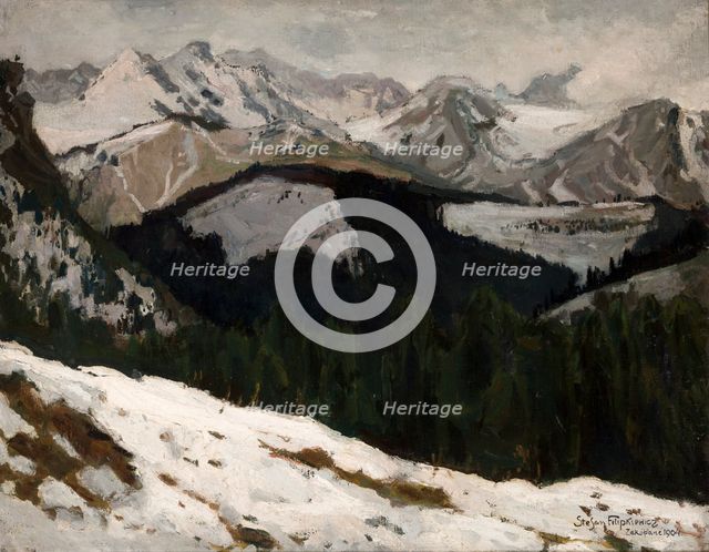 Thaw in the Tatra Mountains, 1904. Creator: Stephan Filipkiewicz.
