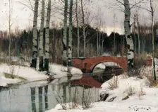 Thaw in Gatchina 1897. Creator: Bergholz, Richard (1865-1920)