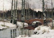 Thaw in Gatchina 1897. Creator: Bergholz, Richard (1865-1920)
