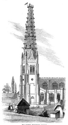 Thaxted Church Spire, 1844. Creator: Unknown