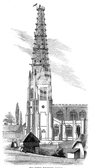 Thaxted Church Spire, 1844. Creator: Unknown.