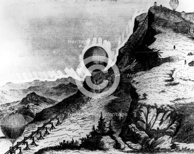 Thayer's aerial railway, 1890. Creator: Unknown.