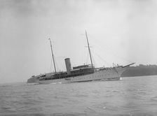 The 142 ton steam yacht Sapphire 1923. Creator: Kirk & Sons of Cowes