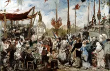 The 14th of July 1880 late19th/early 20th century. Artist: Alfred Roll
