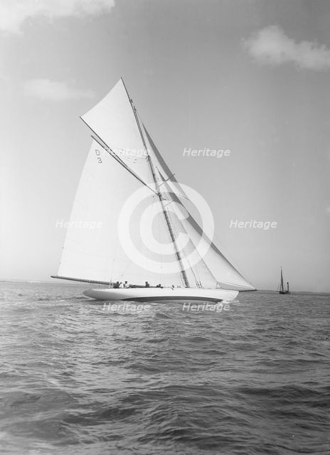 The 15 Metre sailing yacht 'Jeano', 1911. Creator: Kirk & Sons of Cowes.