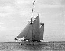 The 167 ton ketch Anemone under sail, 1922. Creator: Kirk & Sons of Cowes