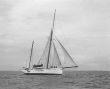 The 167 ton ketch Anemone under sail, 1922. Creator: Kirk & Sons of Cowes