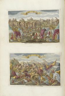 The 1755 Lisbon earthquake. From the "Augsburgische Sammlung" by J. M. Roth, 1756. Creator: Anonymous