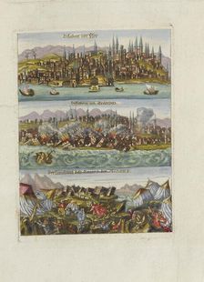 The 1755 Lisbon earthquake. From the "Augsburgische Sammlung" by J. M. Roth, 1756. Creator: Anonymous