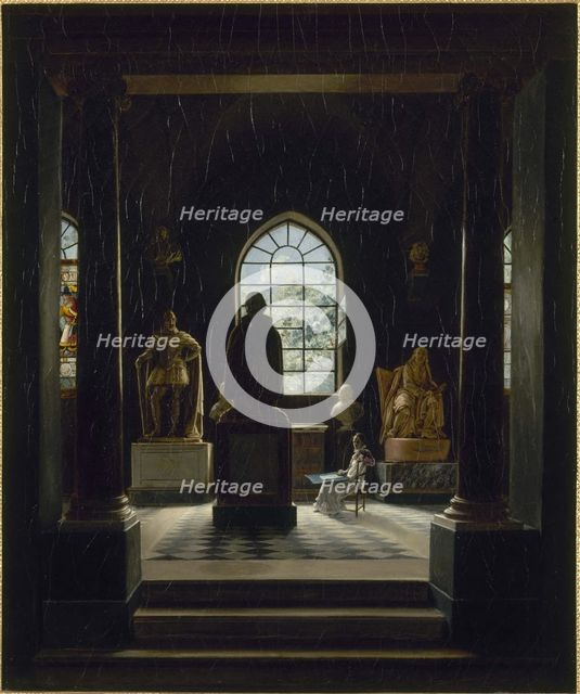 The 17th century room at the museum of French monuments, c1816. Creator: Leon Mathieu Cochereau.