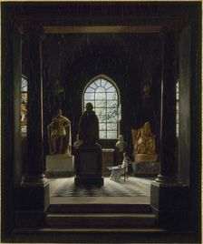 The 17th century room at the museum of French monuments, c1816. Creator: Leon Mathieu Cochereau