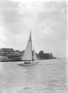 The 18-foot keelboat Vanity (K5), 1922. Creator: Kirk & Sons of Cowes