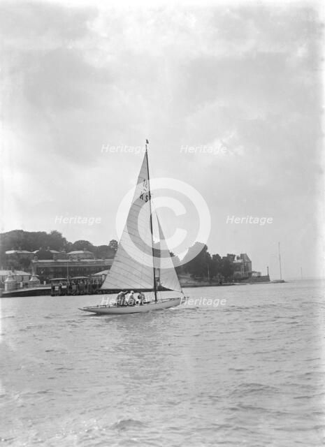 The 18-foot keelboat 'Vanity' (K5), 1922. Creator: Kirk & Sons of Cowes.