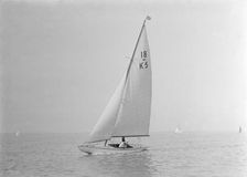 The 18-foot keelboat Vanity (K5), 1922. Creator: Kirk & Sons of Cowes