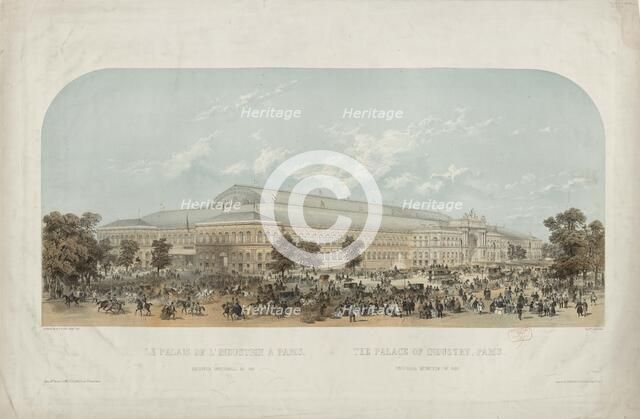 The 1855 Exposition Universelle in Paris (Exposition Universelle de 1855), 1855. Creator: Guesdon, Alfred (1808-1876).