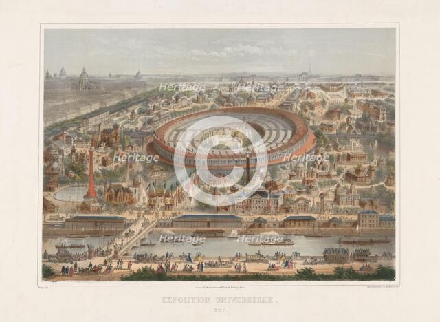 The 1867 Exposition Universelle in Paris (Exposition Universelle de 1867), 1867. Creator: Rivière, Charles (1848-1920).