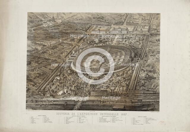 The 1867 Exposition Universelle in Paris (Exposition Universelle de 1867), 1867. Creator: Deroy, Auguste-Victor (1825-1906).