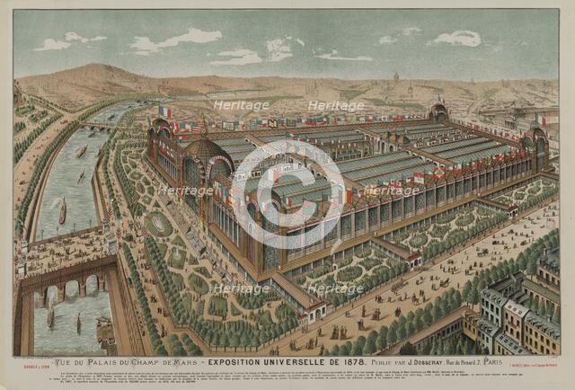 The 1878 Exposition Universelle in Paris (Palais du Champs de Mars, Exposition universelle..., 1878. Creator: Anonymous.