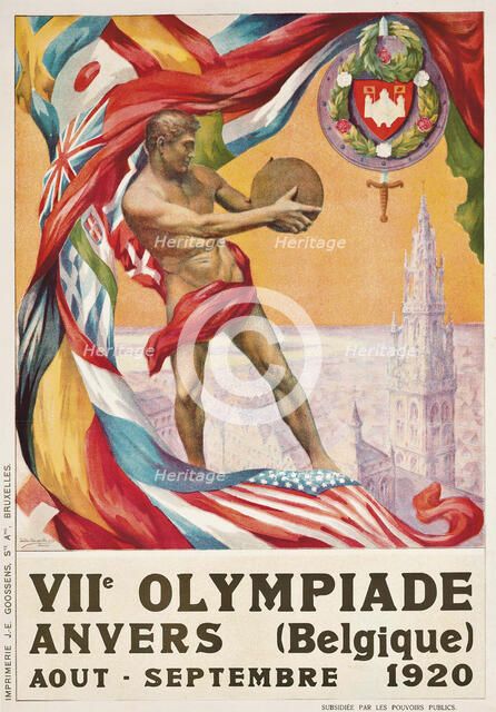 The 1920 Summer Olympics in Antwerp, 1920. Creator: Ven, Walter van der (1884-1950).