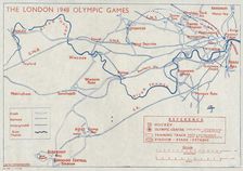 'The 1948 London Olympic Games" - back cover, 1948. Creator: Unknown