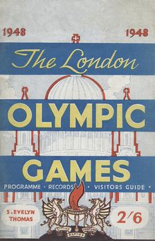 'The 1948 London Olympic Games" - front cover, 1948. Creator: Unknown